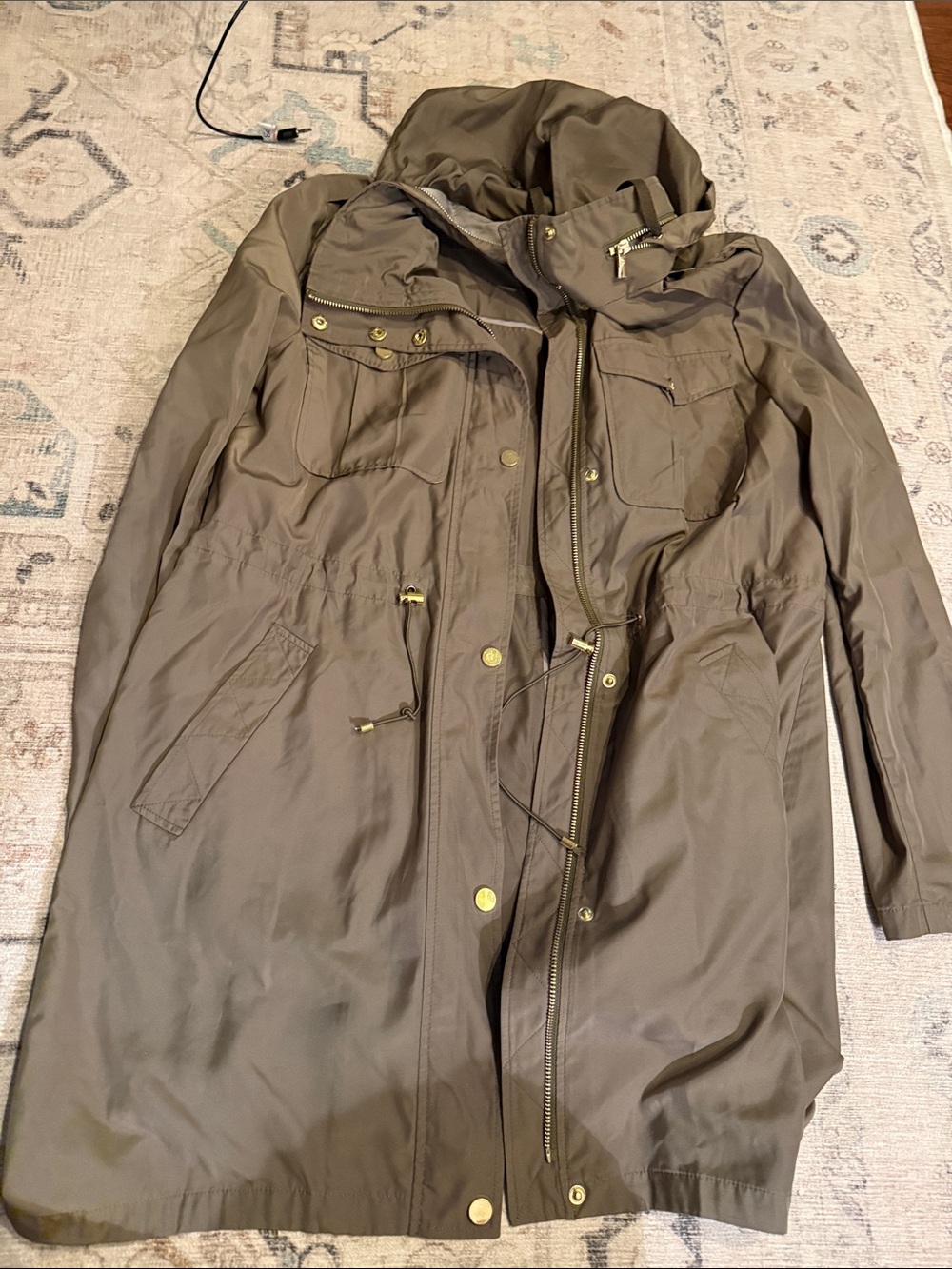 Badgley Mischka Olive Green Utility Jacket